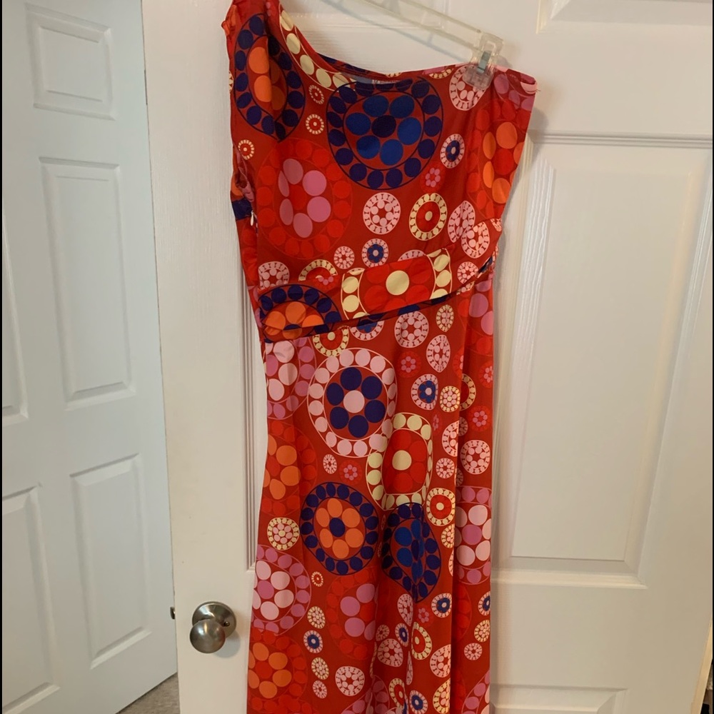 One shoulder maxi dress